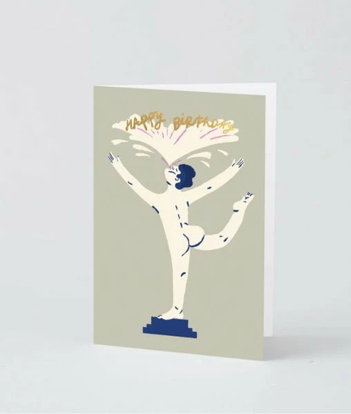 Wrap Birthday Card Happy Birthday Statue 2 Wrap Birthday Card Happy Birthday Statue