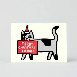 Wrap Merry Christmas Cat Set