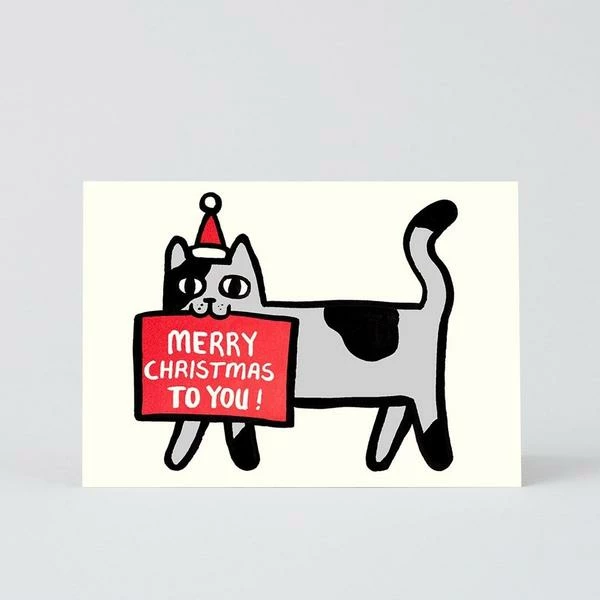 Wrap Merry Christmas Cat Set 1 Wrap Merry Christmas Cat Set