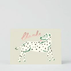 Wrap Thank You Card Thanks Dog