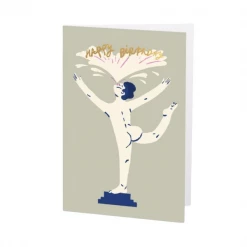 Wrap Birthday Card Happy Birthday Statue