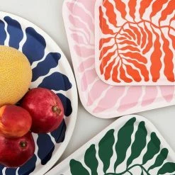 Wrap Pink Leaves Tray