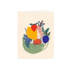 Wrap Greetings Card Fruit Bowl