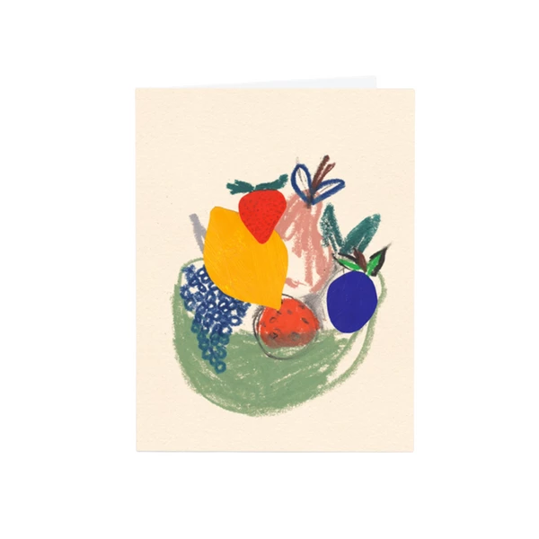 Wrap Greetings Card Fruit Bowl 1 Wrap Greetings Card Fruit Bowl