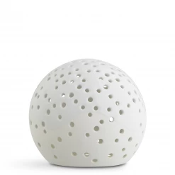 Kähler Nobili Round Ceramic Tealight Holder 14cm White