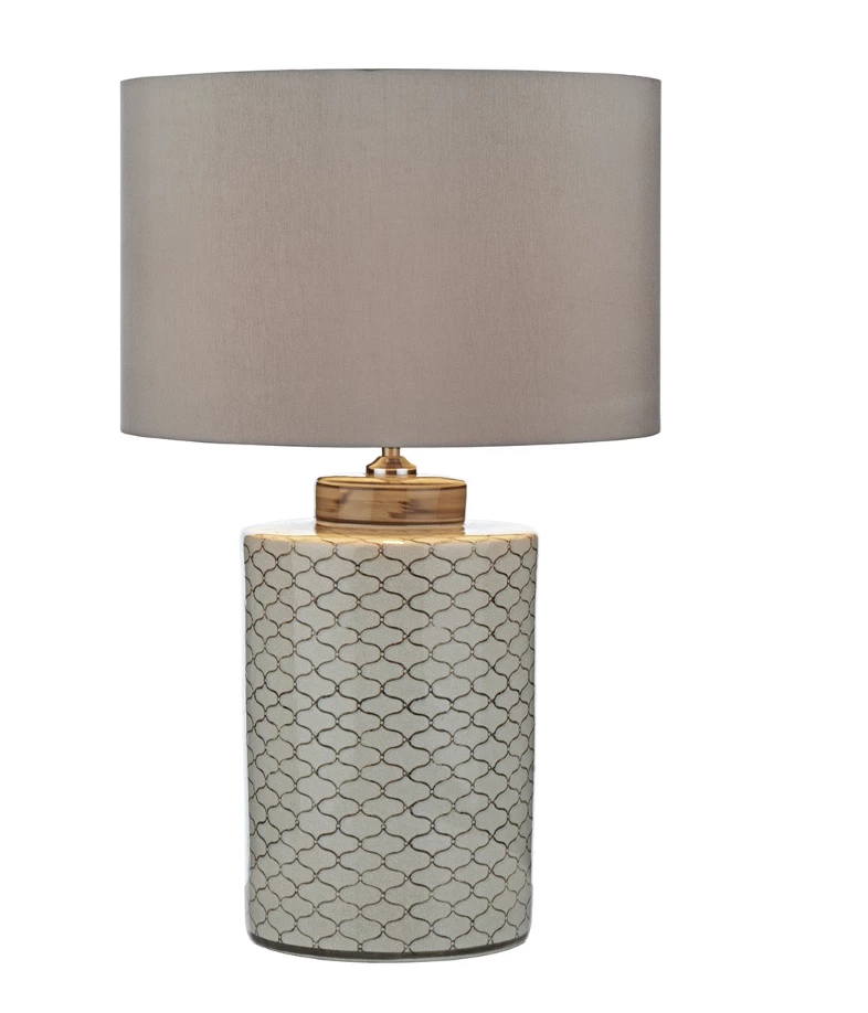 Där Lighting Cream Brown Base Only Paxton Table Lamp 1 Där Lighting Cream Brown Base Only Paxton Table Lamp