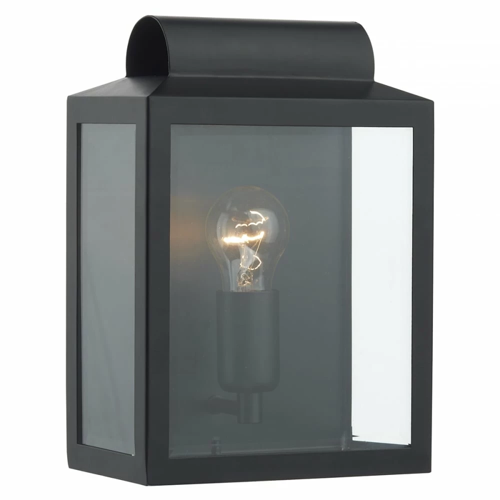 Där Lighting Black Notary Rectangle Wall Light 2 Där Lighting Black Notary Rectangle Wall Light