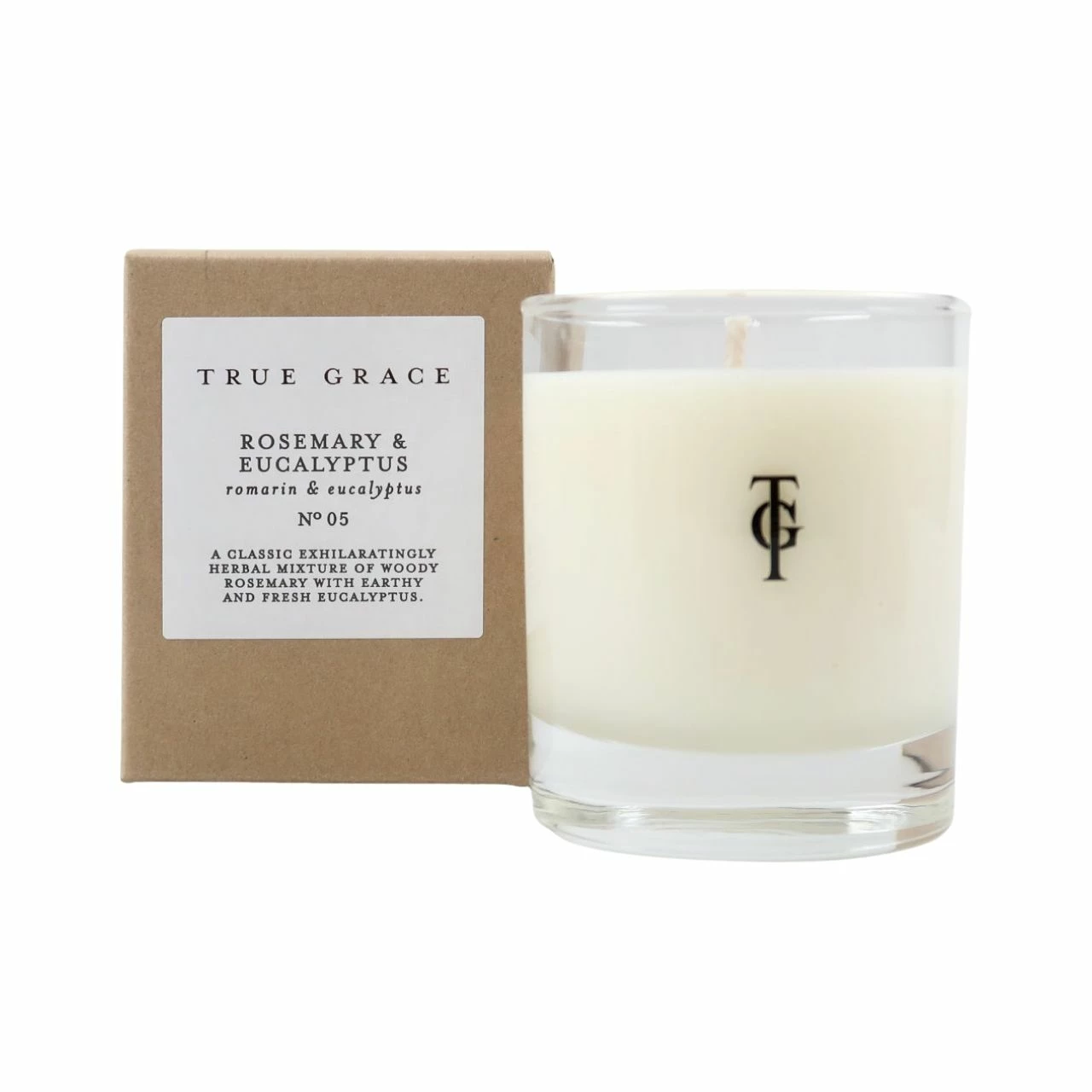 True Grace Rosemary & Euculyptus Scented Candle 1 True Grace Rosemary & Euculyptus Scented Candle