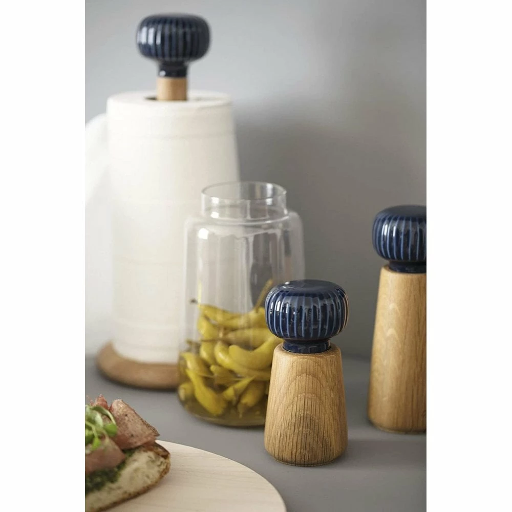 Kähler Indigo Blue Hammershoi 13cm Salt & Pepper Mill/Grinder 2 Kähler Indigo Blue Hammershoi 13cm Salt & Pepper Mill/Grinder