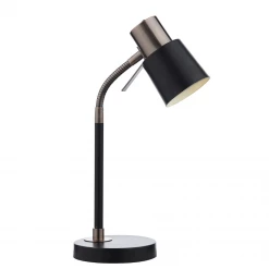 Där Lighting Bond Table Lamp In Black And Copper