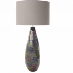 Där Lighting Ceramic & Black Base Only Massa Table Lamp