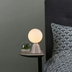 Där Lighting Francesca Table Lamp Pink Opal Glass