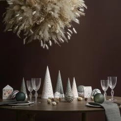 Kähler Nobili Ceramic Cone Tealight Holder 30cm Grey-Green 5 Kähler Nobili Ceramic Cone Tealight Holder 30cm Grey-Green