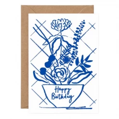 Wrap Card Birthday Flower Arrangements