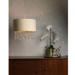 Där Lighting The Light Shade Studio LIZ0122-GD Lizard Shaded Chandelier Black/Gold