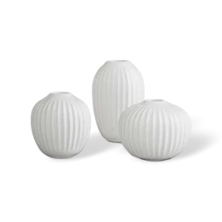 Kähler Hammershøi Miniature Vase White Set of 3