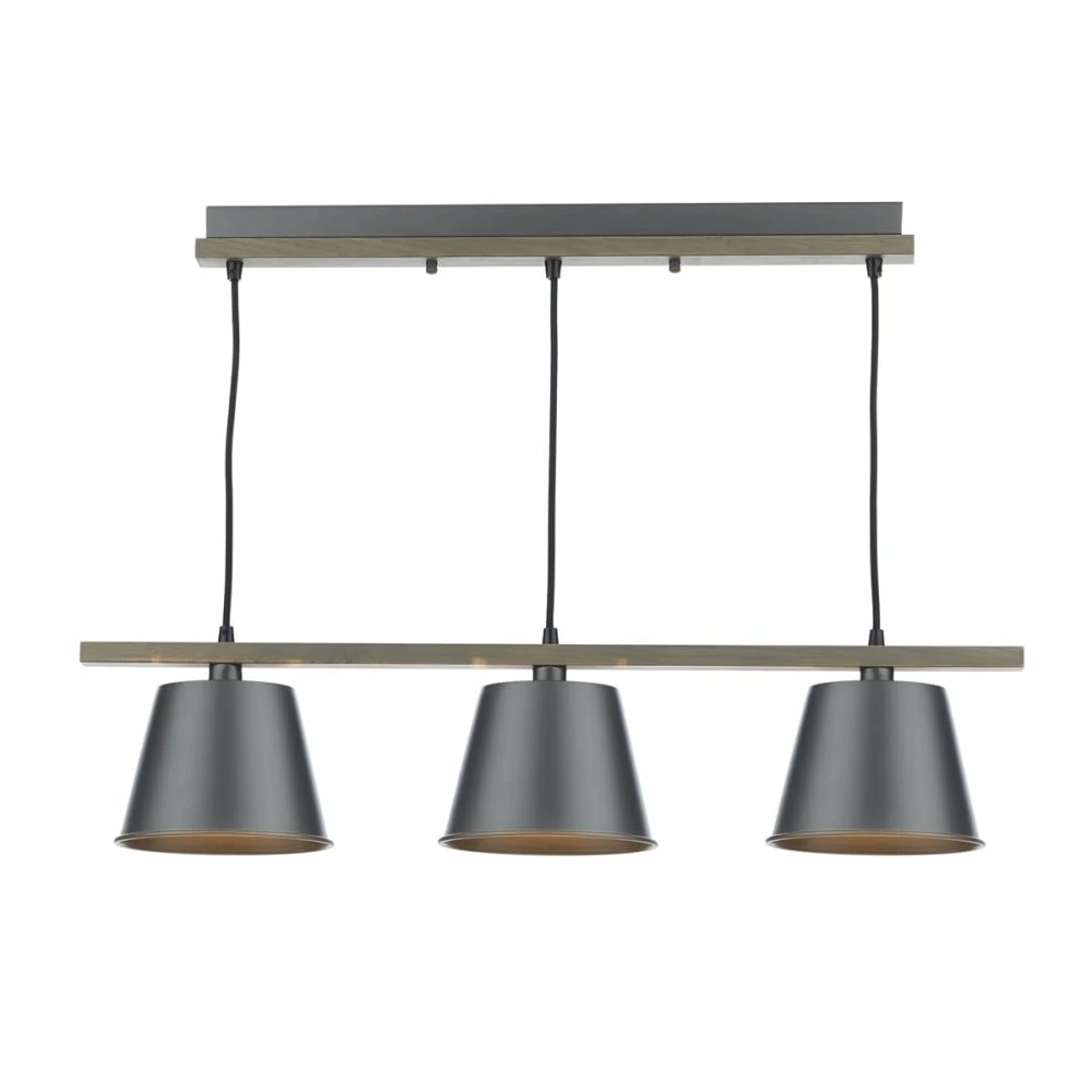 Där Lighting Raw Wood Arken 3 Pendant Light 1 Där Lighting Raw Wood Arken 3 Pendant Light