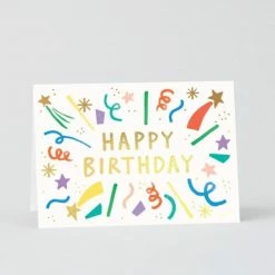 Wrap Birthday Card Happy Birthday Burst