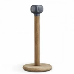 Kähler Oak/Anthracite Grey Hammershoi Kitchen Roll Holder