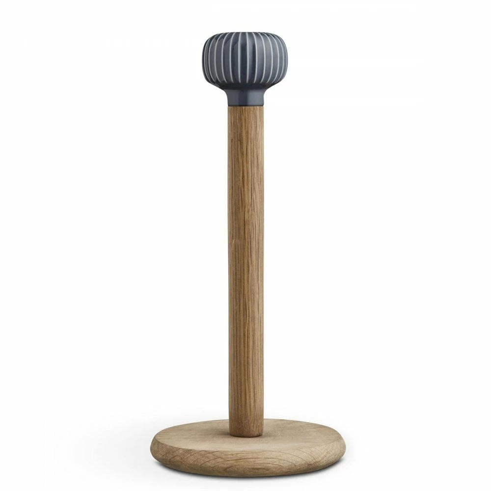 Kähler Oak/Anthracite Grey Hammershoi Kitchen Roll Holder 1 Kähler Oak/Anthracite Grey Hammershoi Kitchen Roll Holder