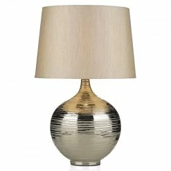 Där Lighting Large Silver Gustav Table Lamp