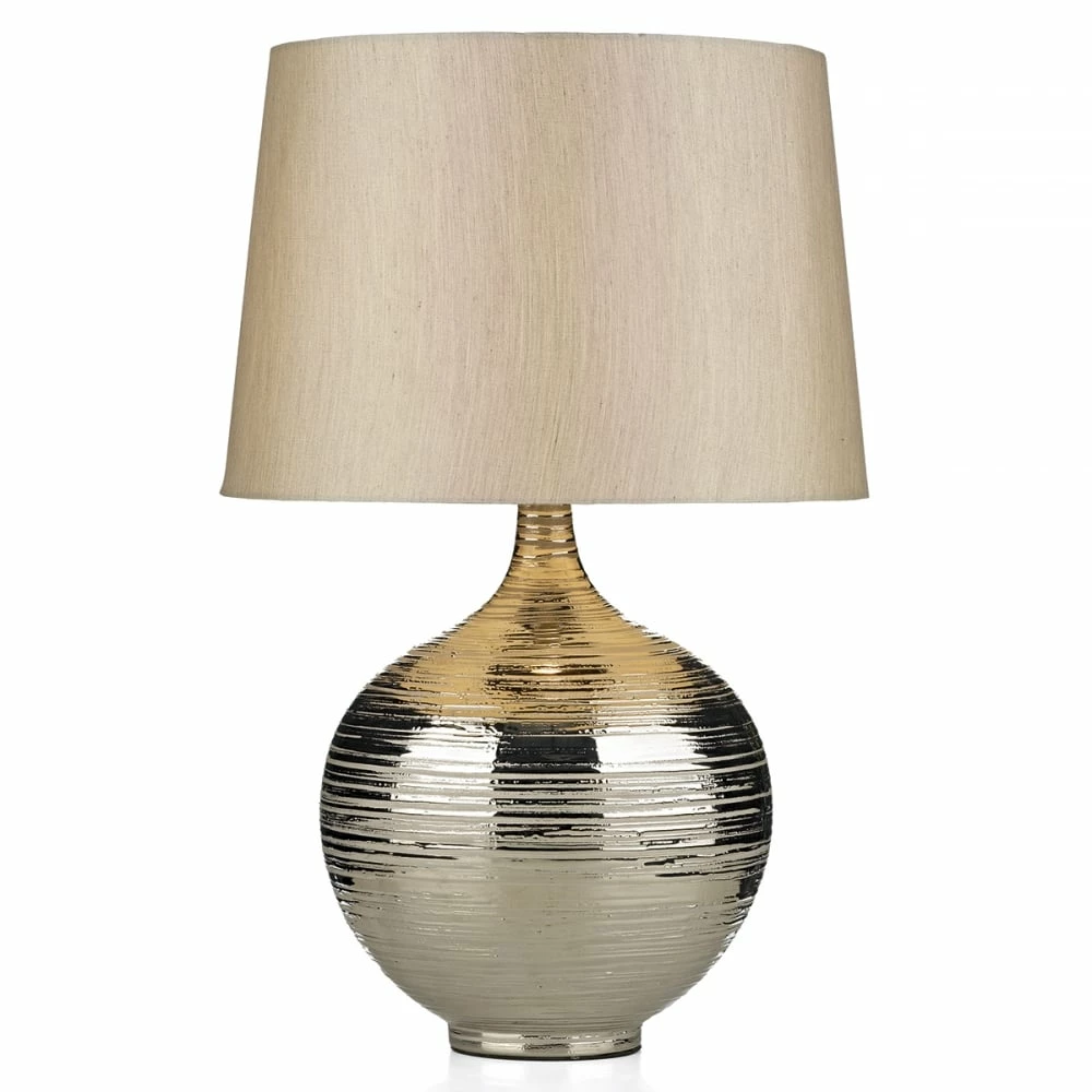 Där Lighting Large Silver Gustav Table Lamp 1 Där Lighting Large Silver Gustav Table Lamp