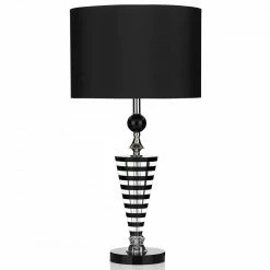 Där Lighting Crystal Black Hudson Table Lamp