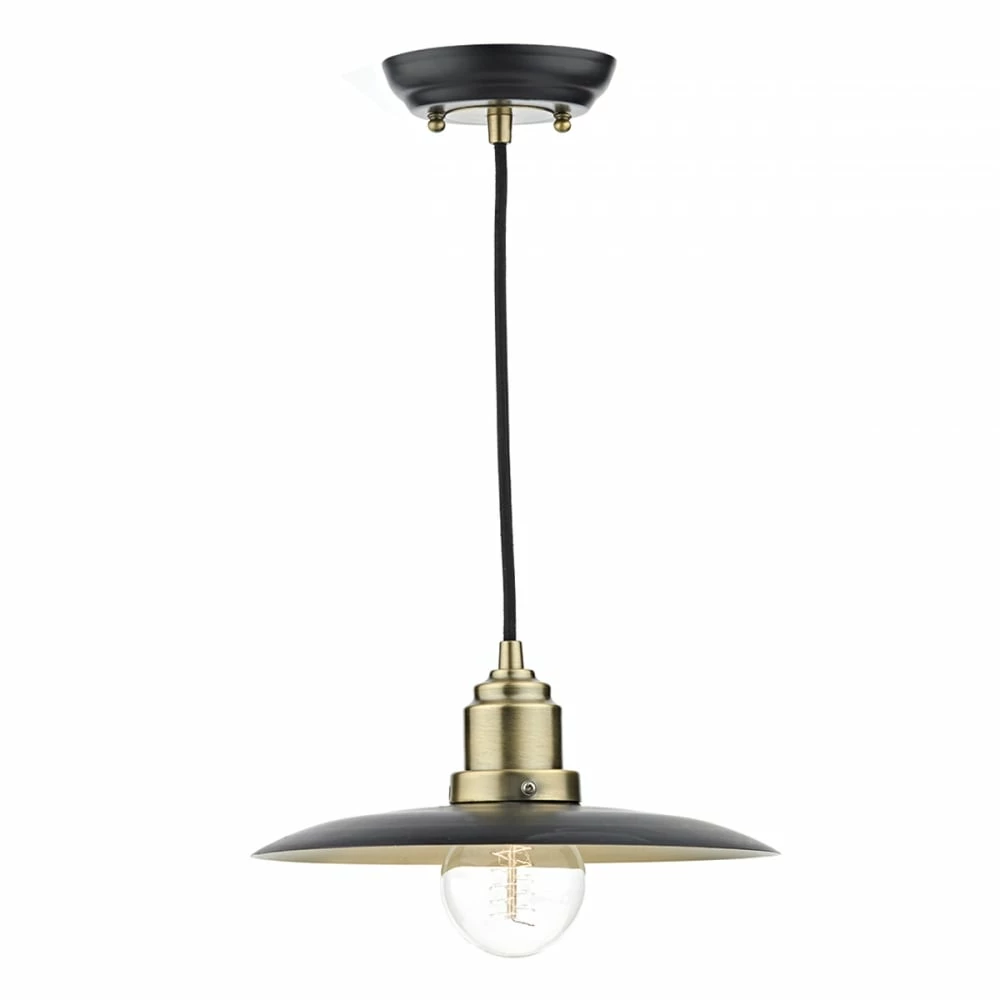 Där Lighting Black Brass Hannover Pendant Light 1 Där Lighting Black Brass Hannover Pendant Light