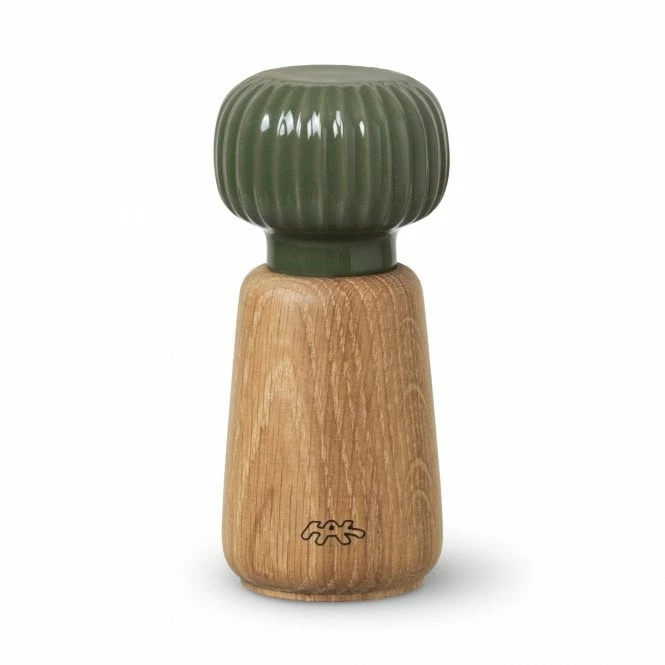 Kähler Olive Green Hammershoi 13cm Salt & Pepper Mill/Grinder 1 Kähler Olive Green Hammershoi 13cm Salt & Pepper Mill/Grinder