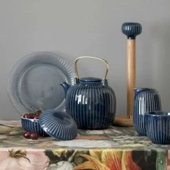 Kähler Oak/Indigo Blue Hammershoi Kitchen Roll Holder 5 Kähler Oak/Indigo Blue Hammershoi Kitchen Roll Holder