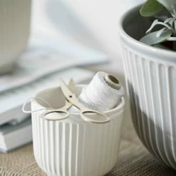 Kähler Small Unglazed Cream Hammershoi Flowerpot