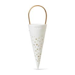 Kähler Nobili Ceramic Hanging Cone 18.5cm White