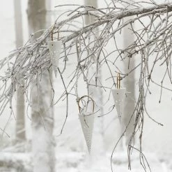 Kähler Nobili Ceramic Hanging Cone 18.5cm White