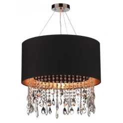 Där Lighting The Light Shade Studio LIZ0122-GD Lizard Shaded Chandelier Black/Gold