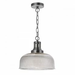 Där Lighting Tack Glass Industrial Pendant Light