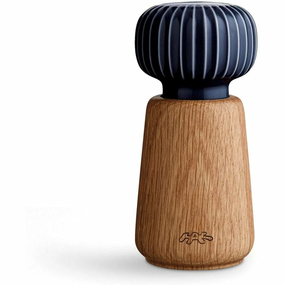 Kähler Indigo Blue Hammershoi 13cm Salt & Pepper Mill/Grinder 1 Kähler Indigo Blue Hammershoi 13cm Salt & Pepper Mill/Grinder