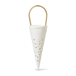 Kähler Nobili Ceramic Hanging Cone 15.5cm White