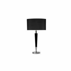 Där Lighting Chrome & Black Viking Table Lamp