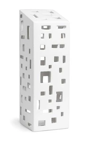 Kähler Urbania Ligthouse High Building White Ceramic 1 Kähler Urbania Ligthouse High Building White Ceramic