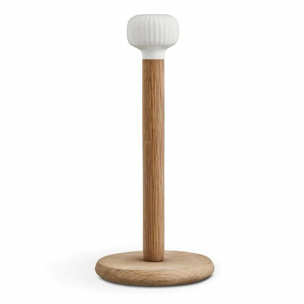 Kähler Oak/White Hammershoi Kitchen Roll Holder 1 Kähler Oak/White Hammershoi Kitchen Roll Holder