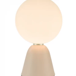 Där Lighting Francesca Table Lamp Pink Opal Glass