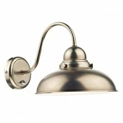 Där Lighting Antique Chrome Dynamo Wall Light