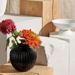 Kähler Black 13cm Hammershoi Porcelain Vase