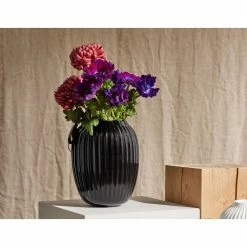 Kähler Black 21cm Hammershoi Porcelain Vase
