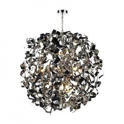 Där Lighting Polished Chrome Puccini 8 Pendant Light