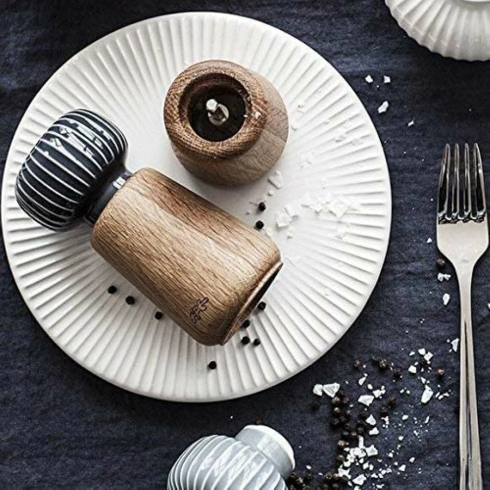 Kähler Anthracite Grey Hammershoi 13cm Salt & Pepper Mill/Grinder 2 Kähler Anthracite Grey Hammershoi 13cm Salt & Pepper Mill/Grinder