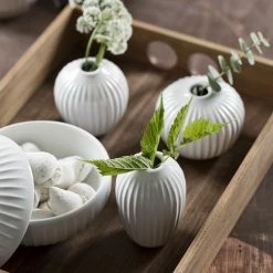 Kähler Hammershøi Miniature Vase White Set of 3