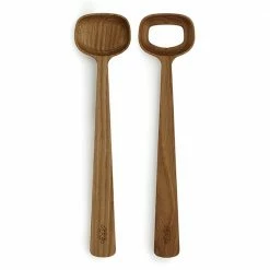 Kähler Salad Servers | Natural Oak