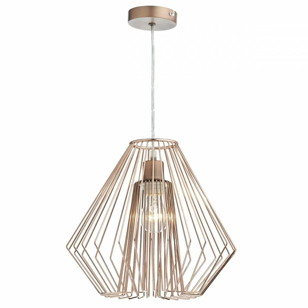 Där Lighting Copper Needle Pendant Light 1 Där Lighting Copper Needle Pendant Light