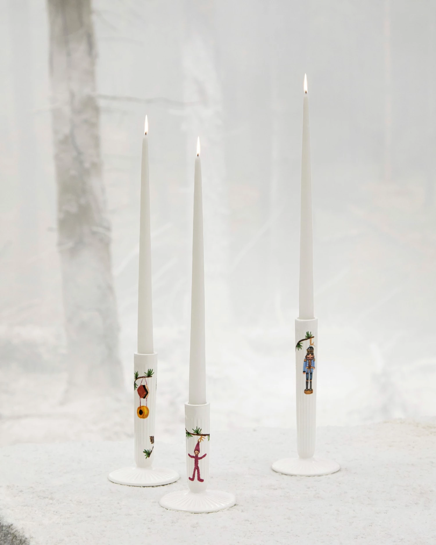 Kähler Hammershoi 16cm Porcelain Christmas Candle Holder 2021 3 Kähler Hammershoi 16cm Porcelain Christmas Candle Holder 2021